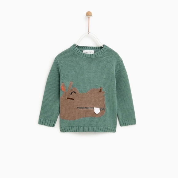 Zara Other - Cute HIPPOPOTAMUS Sweater